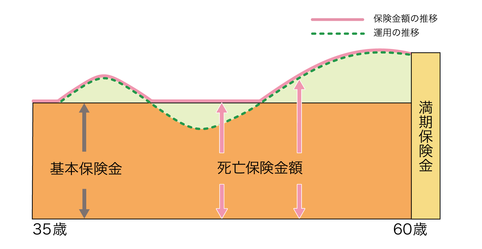 変額有期保険　運用が好調な場合