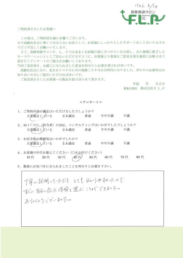 40代 / 男性からの声