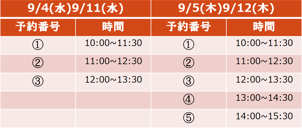 トレッサ横浜店イベントタイムスケジュール