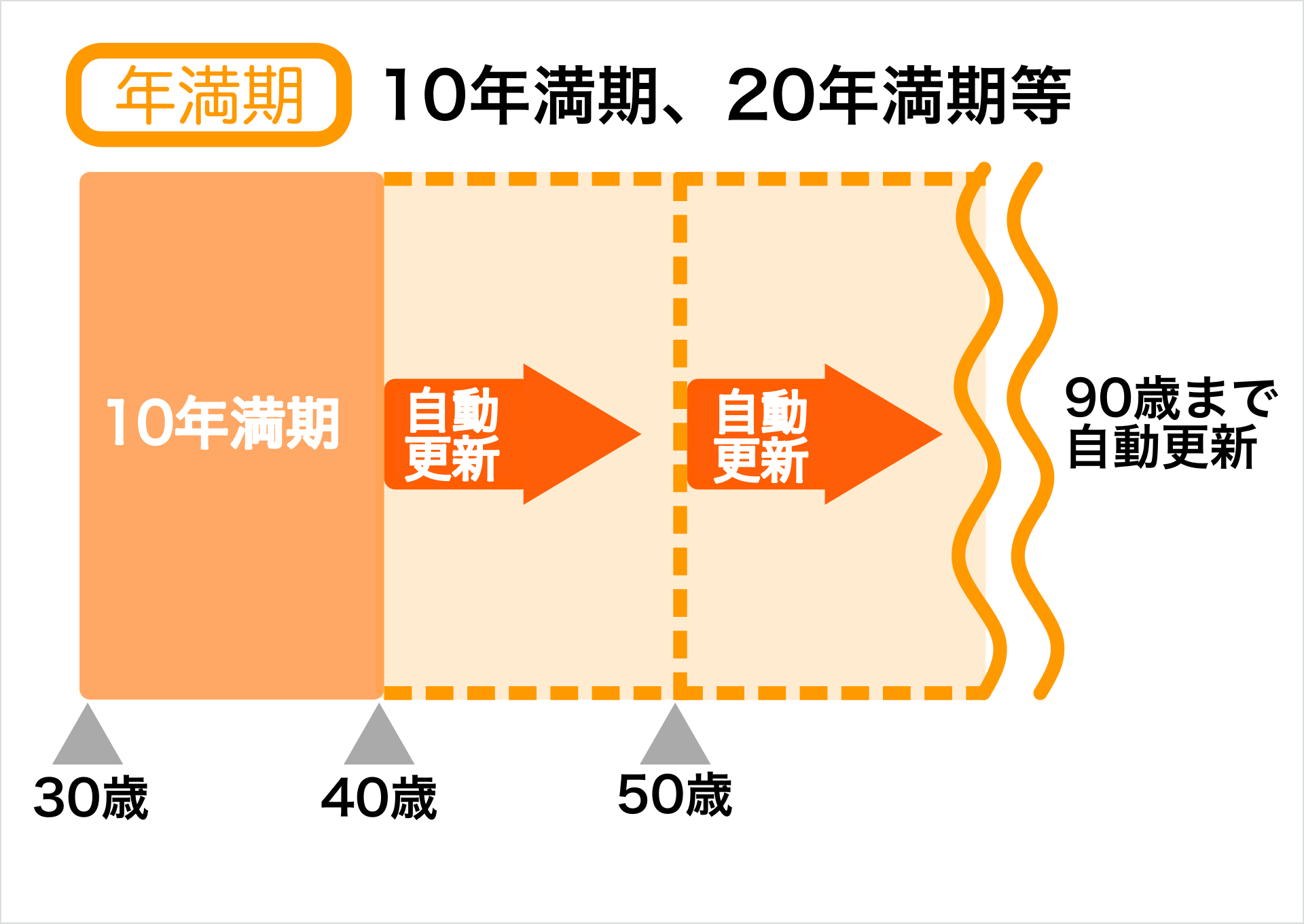 年満期の図解