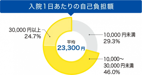 入院一日の自己負担額図