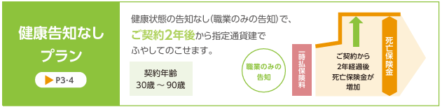ふるはーとJロードグローバルⅢ 健康告知なしプラン